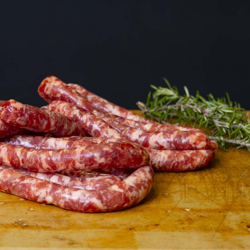 Salsiccia sottile sale e pepe