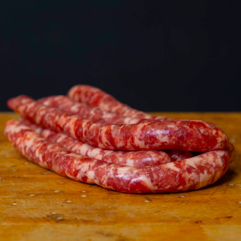 Salsiccia sottile sale e pepe