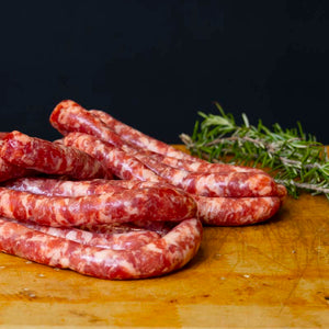 Salsiccia sottile sale e pepe