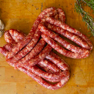 Salsiccia sottile sale e pepe